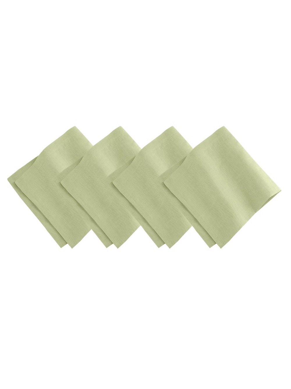 Villeroy & Boch La Classica Linen Fabric Napkins set of 4 21"x21" lime greeN